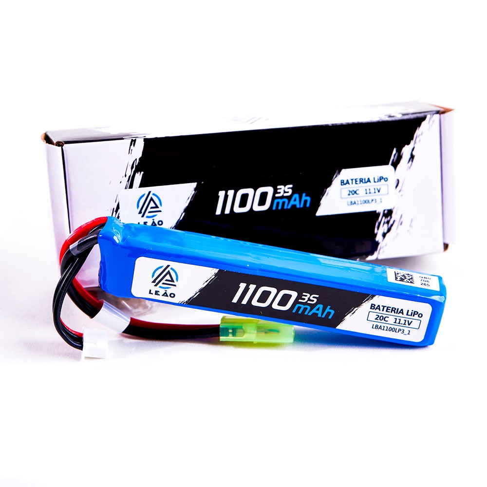 Bateria Lipo ULTRA Leão 11.1V/3S (1 pack) 1100mAh 20C/40C - Conector Tamiya
