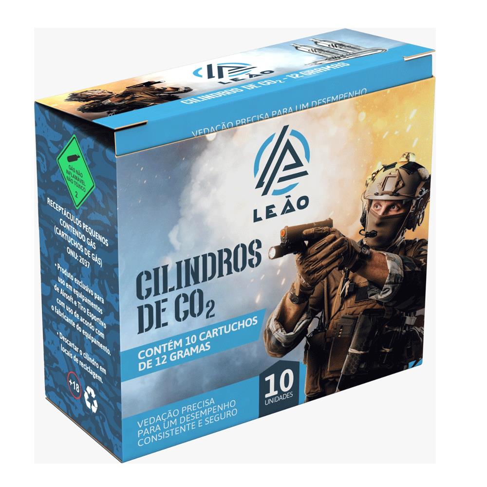 Cilindro CO2 12g Leão (1 unidade) - Airsoft / Airgun