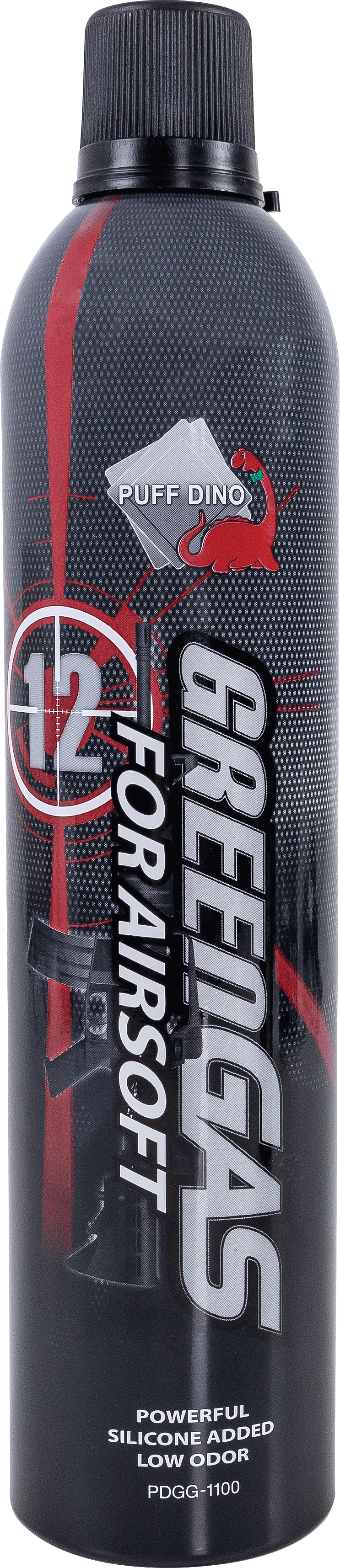 Green Gas Puff Dino 600ml com Óleo de Silicone