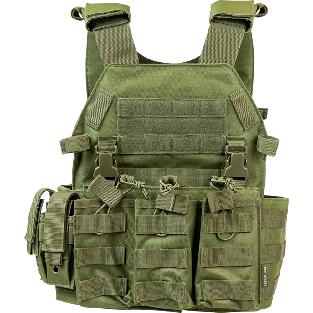 Colete Tático Modular Plate ROSSI Verde Militar