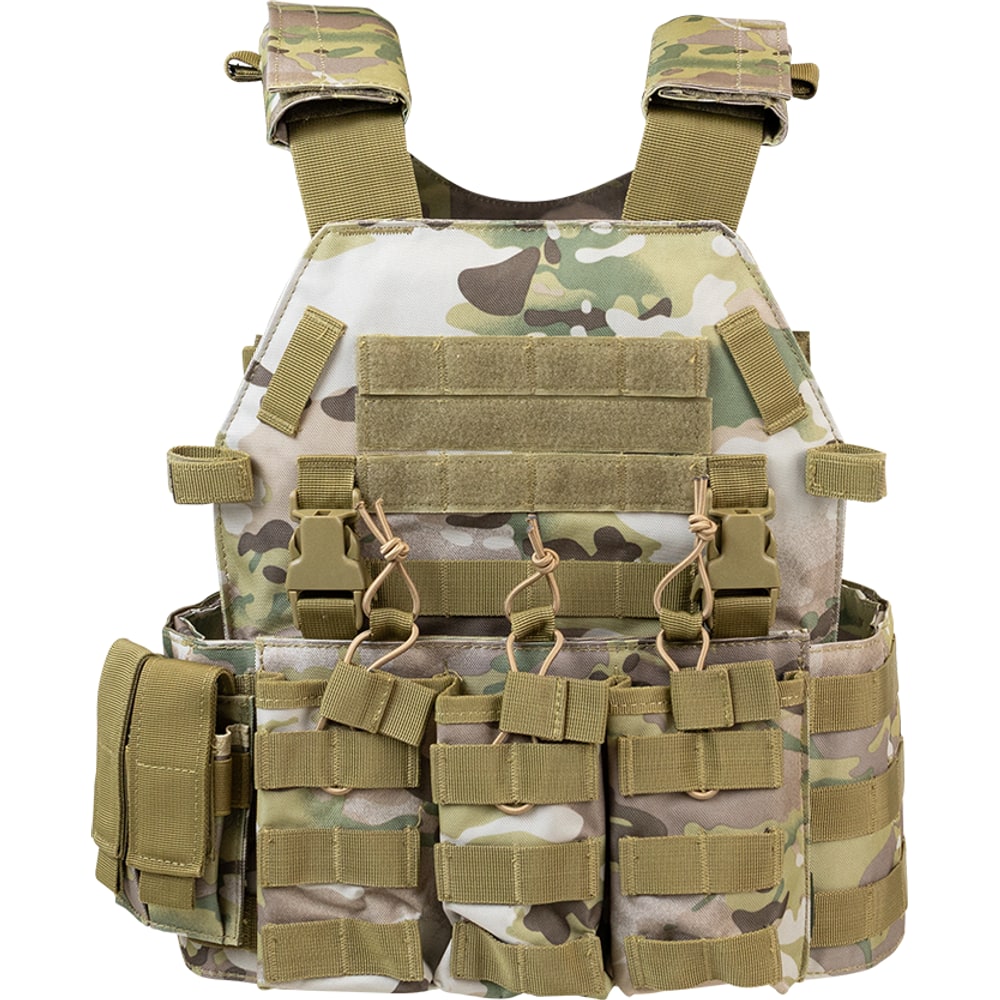 Colete Tático Modular Plate ROSSI Multicam