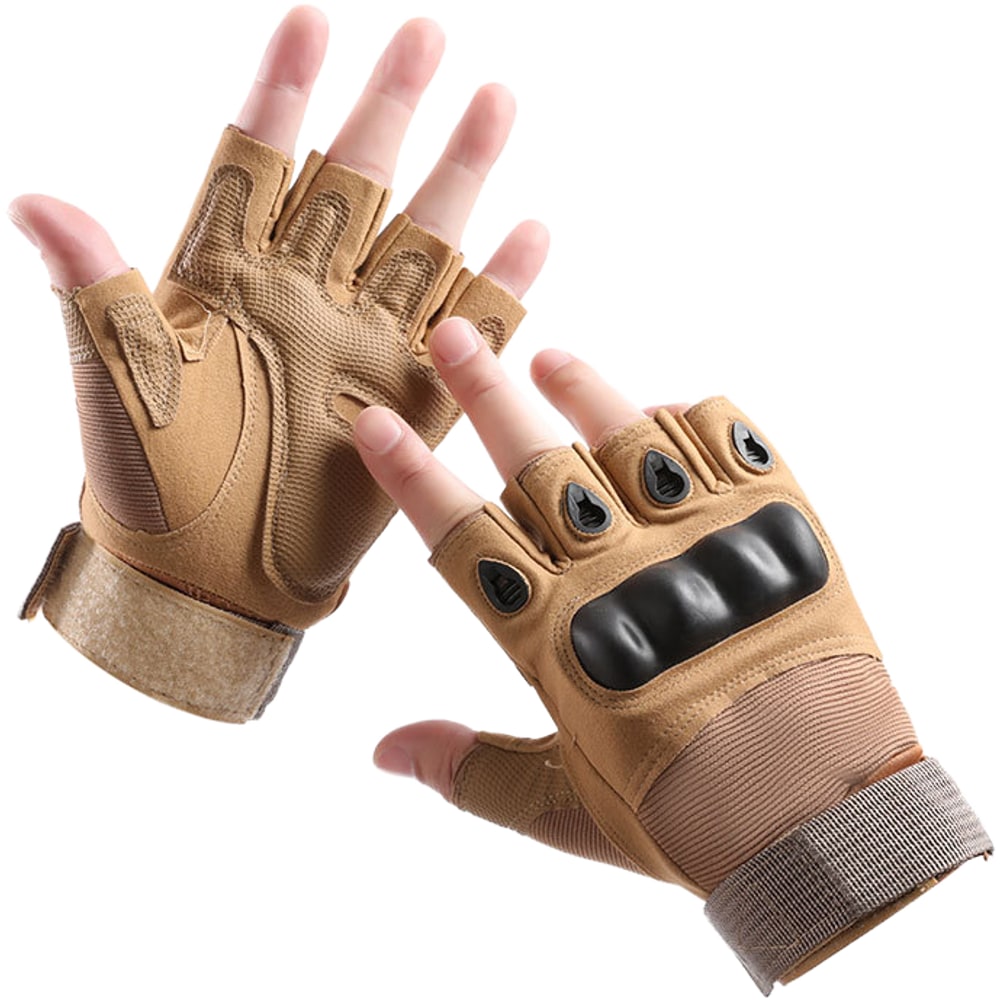 Luva Tática Operator Sem Dedo ROSSI Tan