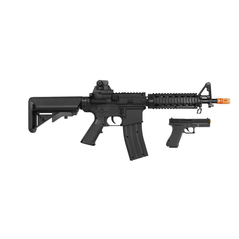Kit Airsoft Rossi Rifle M4A1 Spring e Pistola V307 Spring 6mm