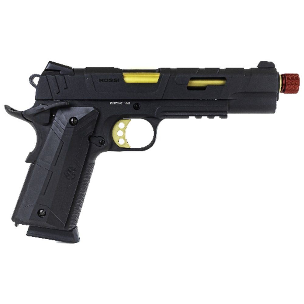 Pistola Airsoft Rossi 1911 Redwings Gold GBB Green Gas 6mm